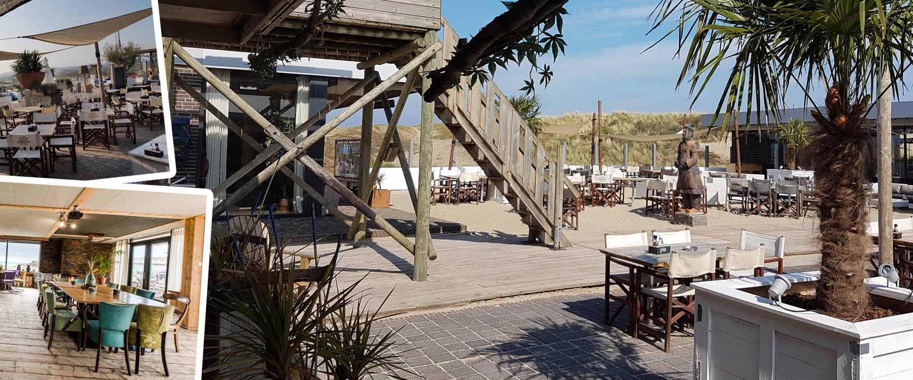 Nederzandt buiten terras